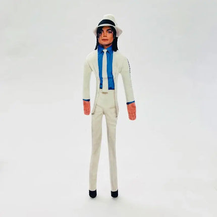 28cm Michael Jackson Jointed Plush Figure Kawaii Soft Toy Home Desk Decoration Collectible Present for Adults
