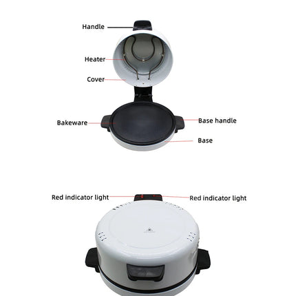 Non Stick Electric Pancake Pizza Pan 2000W Sandwich Maker Cooker BBQ Steak Baking Machine Egg Cake Bread Toaster for Home Kids
