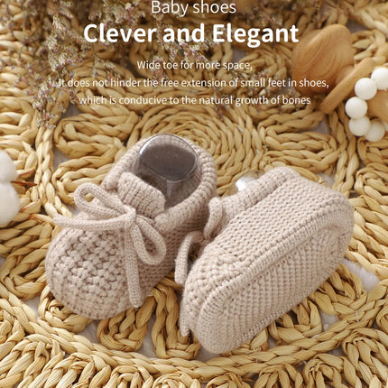 Baby Shoes Knitted Newborn Bed Footwear 0-18M Warm Clothing Accessories Infant Boys Girls First Boots Fashion Solid Toddler Kid