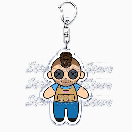 Hot Military Game Ghost Chibis Keychains for Accessories Cod Soldier Soap Simon Riley Keyring Jewelry Fans Friends Gaming Gifts