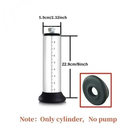 22/30cm Acrylic Penis Pump Accessories Vacuum Penis Enlarger Sex Toys For Man Cylinder Set Penis Enlargement Penile Trainer 18