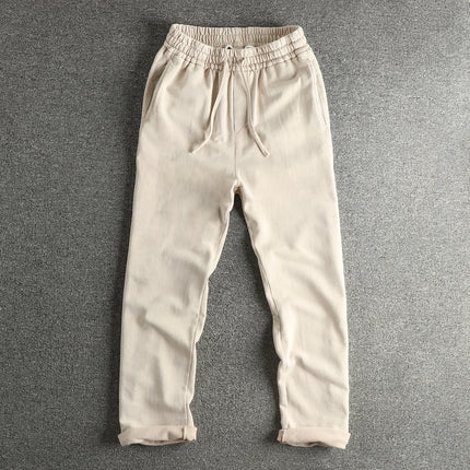 360G Heavyweight Washed Old American Retro High Street Sweatpants Men's 100% Cotton Loose Straight Sports Youth Casual Pants
