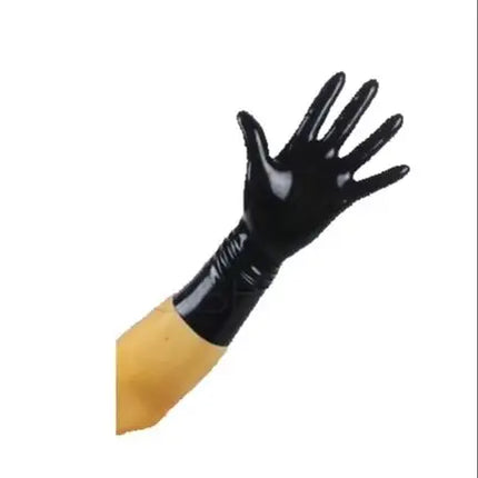 Chlorinated Unisex Latex Short Gloves Mittens Rubber Wrist Fetish Costumes