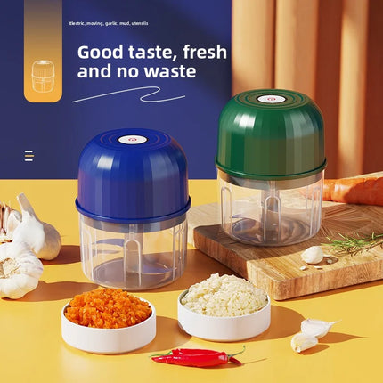 Electric Garlic Masher Garlic Masher Rechargeable 260ML Onion Chopper Portable Meat Grinder Household Kitchen Vegetable Blender