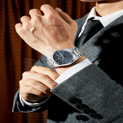 PAAZOMU Luxury Men Wristwatch Waterpro Of Luminous Date Week Watch For Man Stainless Steel Men's Watches Quartz Male Clock Sport