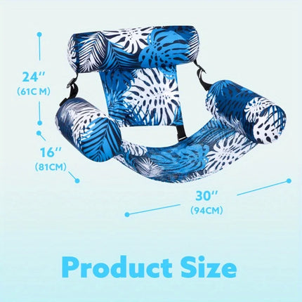 JOYFY 1/2 Pack Inflatable Pool Chair Leaf Floating Lounger Adult Pool Float Water Floating Chair for Summer Party Beach Lake