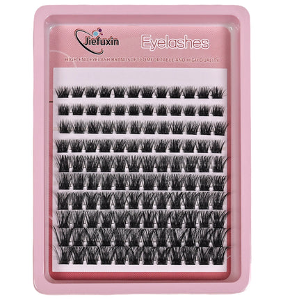 Lash Clusters 120pcs Cluster Lashes 8-16mm Wispy Individual Eyelashes Extensions Natural LookLash D Curl Fluffy Cluster Lashes