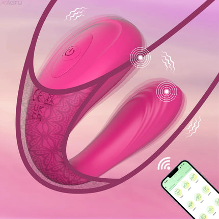 Wireless APP Couples Vibrator Clitoris Stimulator for Women Female G-Spot Vagina Vibrating Massager Wearable Sex Toy Adult Goods