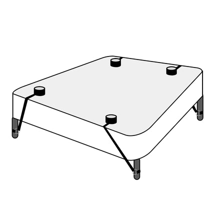 Multi-function Bed Bondage Straps Binding on The Bed Soft 4 Cuffs Different Scenarios Restraints Bondage Play Tools For Couples