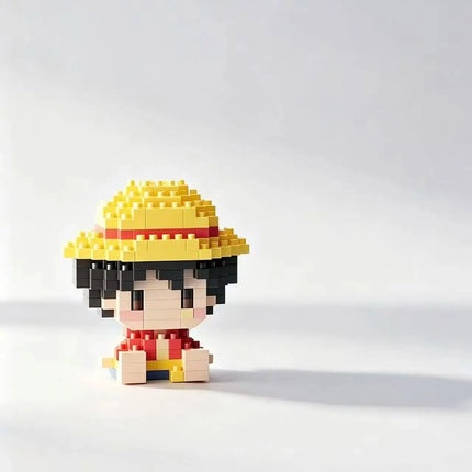 Anime Building Blocks, Luffy Assembly Parts, Straw Hat, Pirate Road, Wang Fei Model, Mini Building Blocks, Dolls, Toys, Gifts