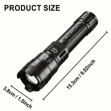 High Strong Power Led Flashlights Tactical Flash Light Torch Ultra Bright Lamp USB Charging Camping Fishing Defensa Zoom Lantern