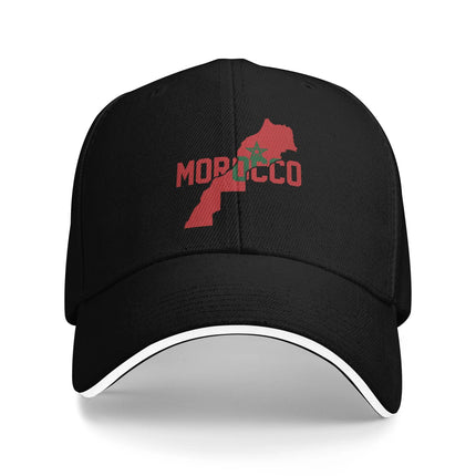 Morocco Flag Outfits Men Women Baseball Cap  Trucker Hat Unique Daily Headwear Adjustable Snapback Cap