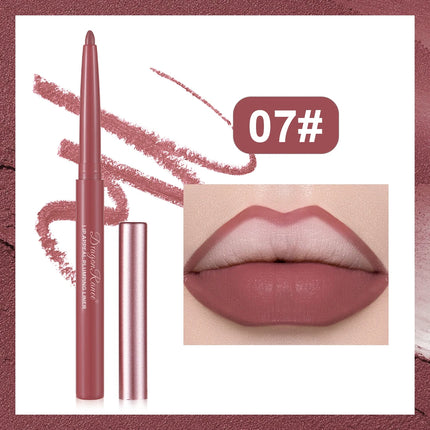 Matte Lip Liner, Three-Dimensional, Delicate and Smooth, a Must-Have for Beginners, Non-Stick, Outlines the Lip Shape, Delicate, Waterproof, Easy to Apply, Versatile for Daily Use