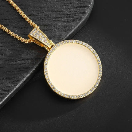 Hip Hop Iec Out Put Crystal Zirconia Dollar Sign Pendant Necklace Fashion Punk Cool Rock Rap Party Jewelry Accessories for Men