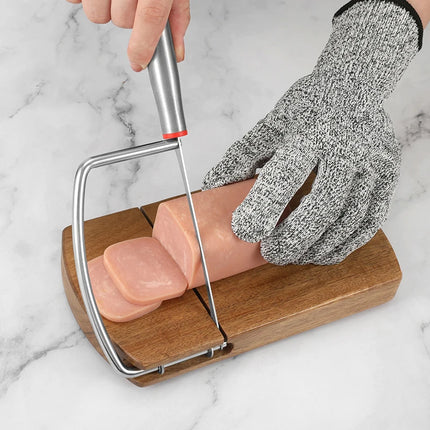 Multi Functional Wooden Cheese Butter Slicer For Block Cheese Sausages Vegetables And Fruits Easy To Clean And Practical Slicer