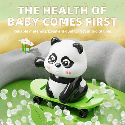 HYES Panda Wind Up Toys Sports Theme Panda Clockwork Toys Fun Educational Animals Clockwork Toys Great Gifts for Kids Boys Girls