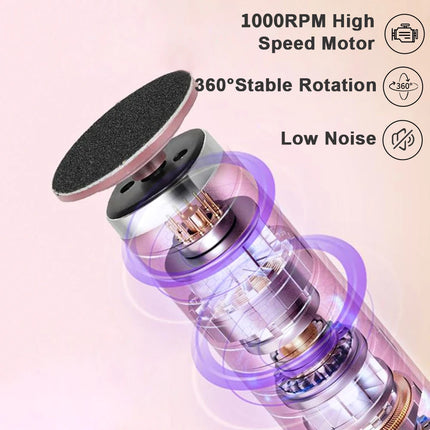 Foot Care Tool 2-in-1 Foot and Hand Electric Care Tools,Polish and Smooth,Shine Toenails Electric Callus Remover Pedicure File