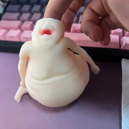 Rene Themugly Doll - Squishy and Deformable Funny Toy for Stress Relief! Perfect for Kids & Adults for Instant Smiles. While Sup