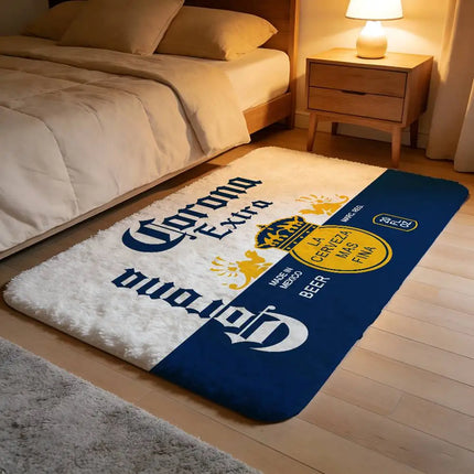 C-Corona E-Extra Beer Cloud Soft Plush Floor Mat Non-Slip, Shed-Free & Absorbent