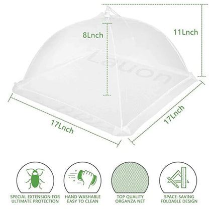 Kitchen Food Cover Foldable Anti Fly Mosquito Mesh Cover Picnic Dinner Table Umbrella Style Tent Cover Kitchen Gadgets