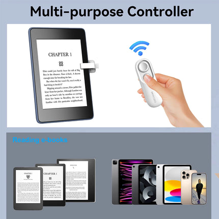 Remote Page Turner Phone Camera Video Record Remote Triggers Clicker Page Turner for Kindle Paperwhite Oasis Kobo EReaders