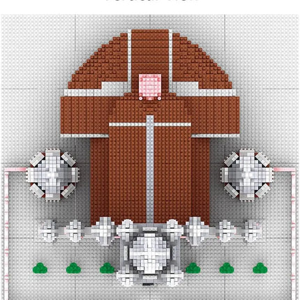 7000Pcs World Architecture Model Pink Church of the Sacred Heart Micro Building Blocks DIY Architecture Toys - Display Gift Set
