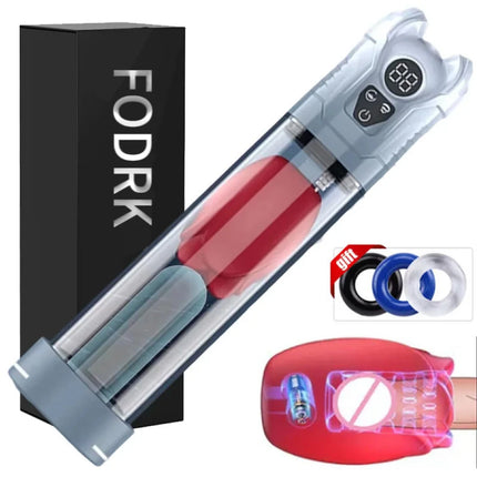 Electric Penis Pump Male Masturbators 5 Suction 6 Training Mode Automatic Masturbator LCD Pumps Enlargers Ault Sex Toys for Men