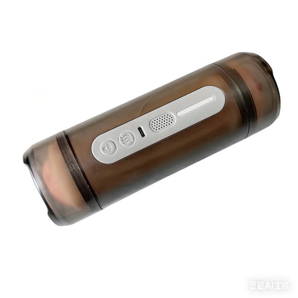 Automatic Male Masturbator Mouth Vagina Double-Headed Penetration Channel Vibrating Heating Blowjob Moaning Pocket Pussy Sex Toy