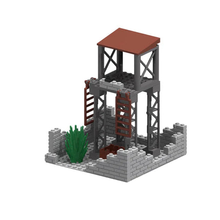 WW2 Military Observation Tower - Army Base Building Blocks