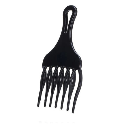 1PCS Black Insert Afro Hair Comb Plastic Wide Teeth Pick Hair Fork Comb Salon Professional African Styling Hairdressing Tool Men