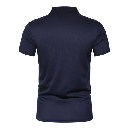 2025 Solid color polo shirt ultra-light men's quick-drying breathable sweat-wicking shirt suitable for fitness gym and running
