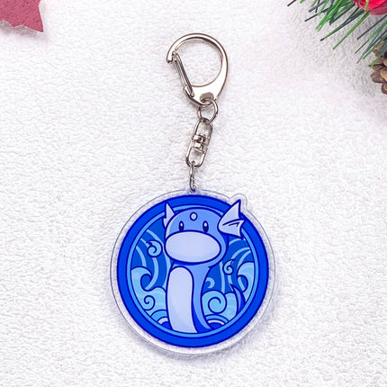Pokémon Pikachu Gengar Bulbasaur Squirtle Car Keychain Accessories Acrylic Charms Pendant For Bag Key Holder Backpack Decoration