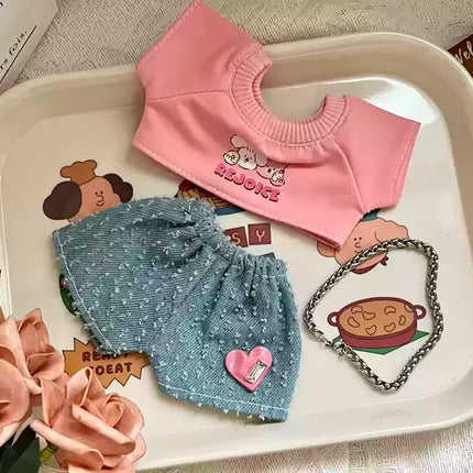Only Clothes 20cm Doll Clothes Cotton Doll Blind Box Plush Doll Clothing Wow Cool Wakuku Doll Clothes Multiple Styles Set