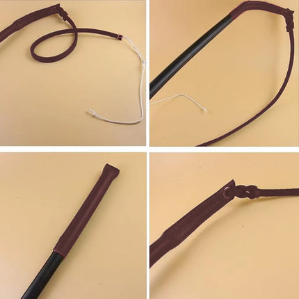 Professional Genuine Leather Dog Training Whip - Powerful & Durable Cowhide K9 Whip with Anti-Slip Handle for Pet Behavior Corre