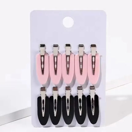 Colorful 8/10pcs/set Women Hair Clips Side Bangs Fix Fringe Barrette Makeup Tools Ladies Girls Styling Hairpin Hair Accessories