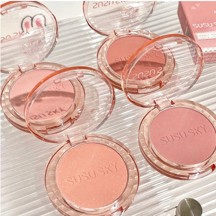 SUSU SKY Rabbit Monochrome Blush Matte Matte Long-lasting Color Not Easy to Fly Whitening Rouge
