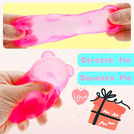 Creative Flow Pattern Egg Cute Bear Maltose Pinch Fun Easter Adult Stress Relief Toy Home Decoration Pinch Stress Relief Ball