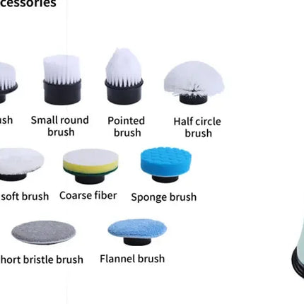 Cordless Spin Scrubber Electric Multipurpose Cleaning Brush for Kitchen Bathroom Toilet - Household Hair Brushes And Mops