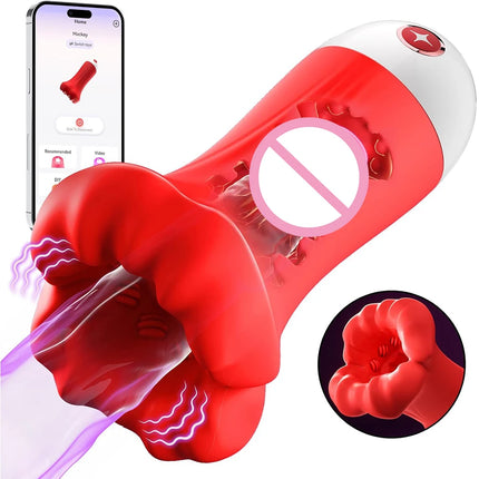 Male Masturbator Sex Toys for Men Penis Training Vibrator Blowjob Sucking Sex Machine Glans Trainer Cock Vibrating Stimulator