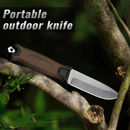 2026 new Outdoor knife camping defense straight knife wilderness survival