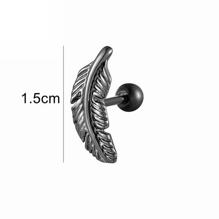 1pc Ear Cartilage Helix Earring 16G G23 Titanium Custom Barbell Screw Back Stud Earring Hypoallergenic Piercing Body Jewelry
