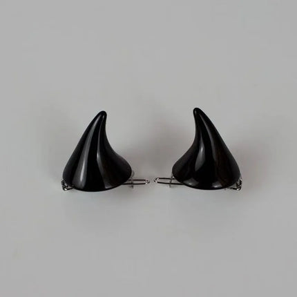 Halloween Hair Accessories Clip 1 Pair Sexy Small Demon Horn Hairpins Gothic Festival Party Cosplay Costume Pin Lolita Hairpins