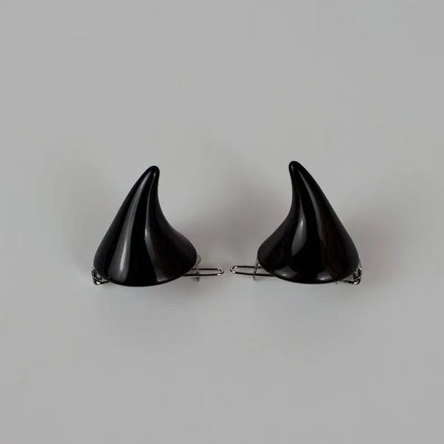 Halloween Hair Accessories Clip 1 Pair Sexy Small Demon Horn Hairpins Gothic Festival Party Cosplay Costume Pin Lolita Hairpins