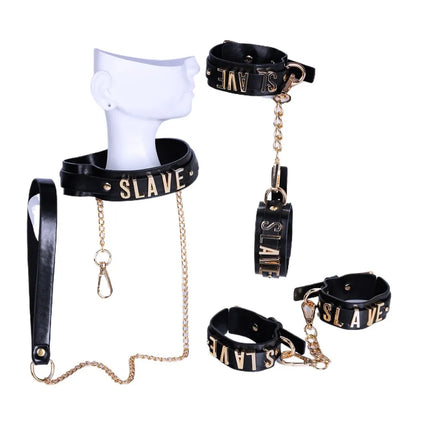 SM Fetish BDSM Bondage Erotic Toy Restraint Set Sex Toys For Women Sex Handcuffs&Foot Handcuffs Collar Couples Cosplay Sex Tool
