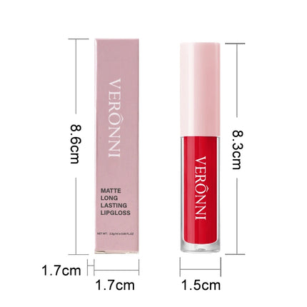12 Color Non-stick cup Velvet Satin Gloss Lip glaze Mist Liquid matte lipstick Waterproof long-lasting color liquid