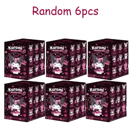 Sanrio Kuromi Sparkling Idol Series Blind Box Cute Anime Figure Mystery Box Kuromi Doll Collect Desktop Decor Surprise Gift Toys