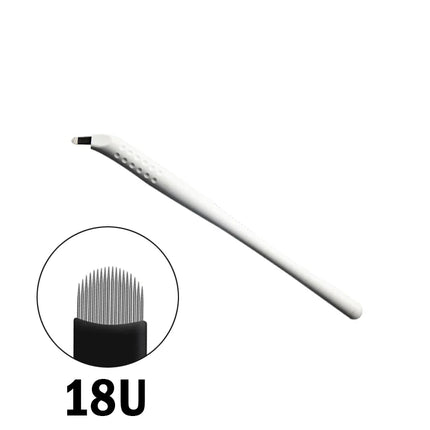 10Pcs Disposable Microblading Manual Pen Sterilized Permanent Makeup 3D Eyebrow Tattoo Pen