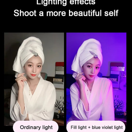 LED Video Light Wand Handheld Hanging Fill Light Photography Lamp Rechargeable Bedside Lamp Light Stick for Vlog Live Streaming