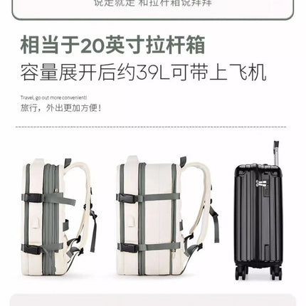 New Large Capacity Bags Business Multifunctional Charging Backpacks Expandable Airplane Travel Backpack Laptop Bag Luggage Ma