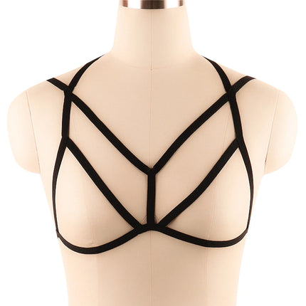 Exotic Apparel Women Babydoll Sexy Lingerie Bondage Wild Straps Harness Underwear Sexy Line Bra Top Strappy Wire Cage